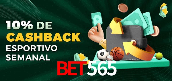 10% de bônus de cashback na Bet565
